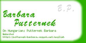 barbara putternek business card